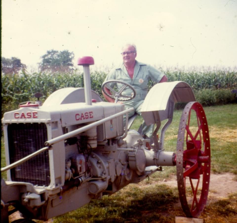 Antique Case tractor