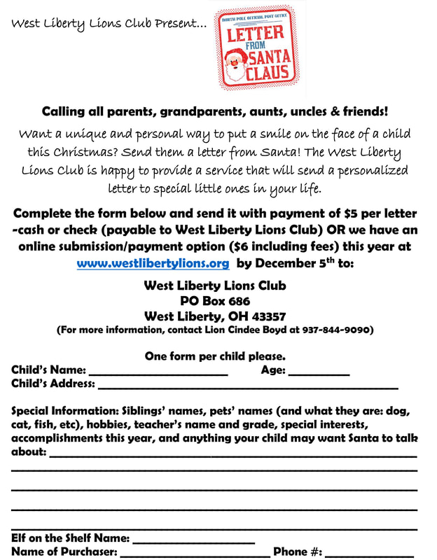 Lions Club Letters to Santa