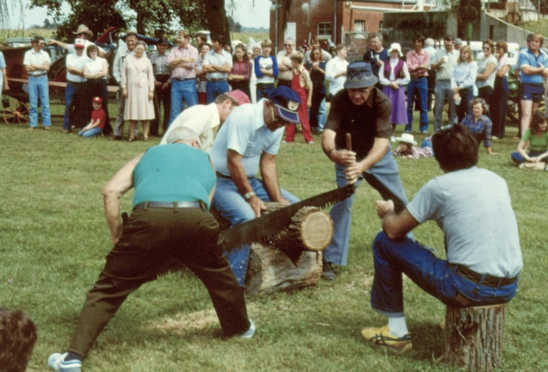 Log sawing event