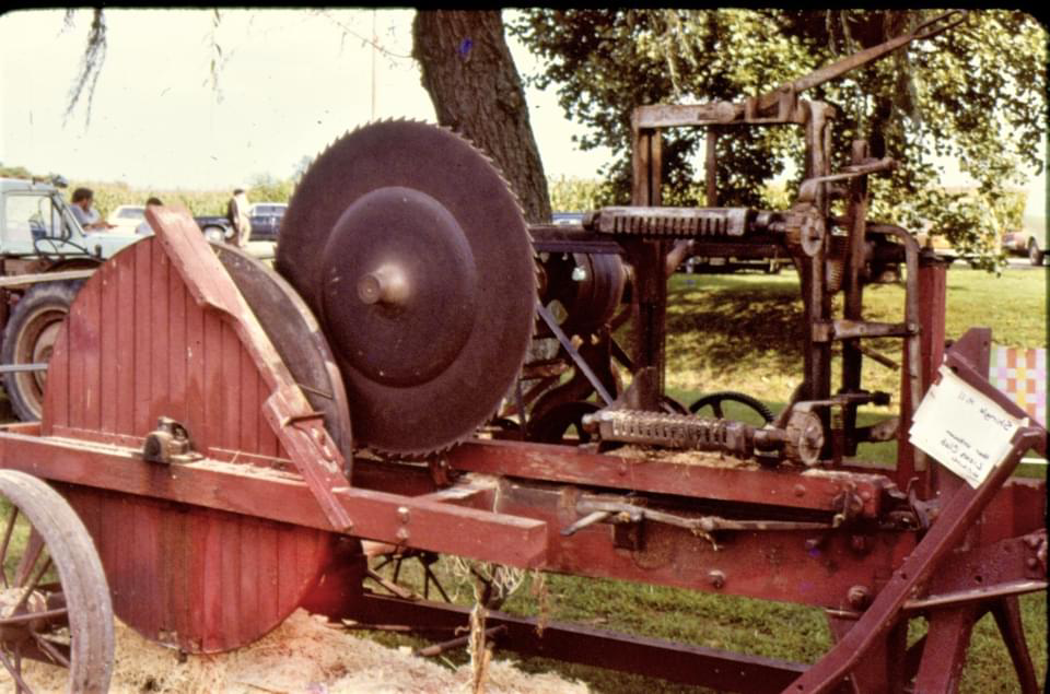 Antique saw mill exhibit